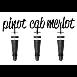 Black metal wine stoppers Corkcicle Brand